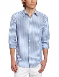 Kenneth Cole Men's Welt Pocket Check Shirt Kenneth Cole Men's Welt Pocket Check Shirt