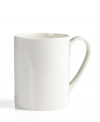 Martha Stewart Collection epitomizes casual elegance with the contemporary lines and versatile whites of Avenue Square dinnerware. The dishes are microwave safe for reheating cocoa, coffee or soup. A glossy finish blankets the smooth porcelain mug for anytime, everyday enjoyment. Martha Stewart Collection epitomizes casual elegance with the contemporary lines and versatile whites of Avenue Square dinnerware. The dishes are microwave safe for reheating cocoa, coffee or soup. A glossy finish blankets the smooth porcelain mug for anytime, everyday enjoyment.
