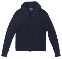 Polo Ralph Lauren Men's Cotton-Cashmere Cabled Shawl-Collar Cardigan Sweater (Medium, Bright Navy) Polo Ralph Lauren Men's Cotton-Cashmere Cabled Shawl-Collar Cardigan Sweater (Medium, Bright Navy)