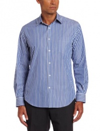 Perry Ellis Men's Long Sleeve Bold Sateen Stripe Woven Perry Ellis Men's Long Sleeve Bold Sateen Stripe Woven