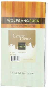 Wolfgang Puck Coffee Caramel Cream Pods, 18-Count Pods (Pack of 3) Wolfgang Puck Coffee Caramel Cream Pods, 18-Count Pods (Pack of 3)