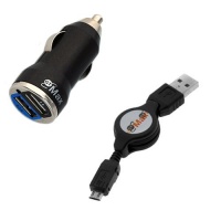 GTMax 2A 10W 2-Port USB Car Charger Adapter+Micro-USB Sync/Charge Data Cable for Samsung Galaxy S3/SIII, Galaxy S2/S II, Skyrocket, Aviator, Galaxy Nexus, Galaxy Note, Motorola Atrix HD and Other Android Cell Phone, Window Mobile Phone, Ebook, MP3 Player, GTMax 2A 10W 2-Port USB Car Charger Adapter+Micro-USB Sync/Charge Data Cable for Samsung Galaxy S3/SIII, Galaxy S2/S II, Skyrocket, Aviator, Galaxy Nexus, Galaxy Note, Motorola Atrix HD and Other Android Cell Phone, Window Mobile Phone, Ebook, MP3 Player,