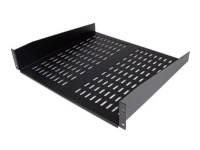 StarTech.com 2U 16-Inch 50lbs / 22kg Universal Vented Rack Mount Cantilever with Fixed Server Cabinet Shelf - CABSHELFV (Black) StarTech.com 2U 16-Inch 50lbs / 22kg Universal Vented Rack Mount Cantilever with Fixed Server Cabinet Shelf - CABSHELFV (Black)