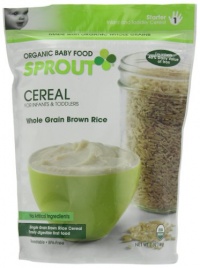 Sprout Organic Infant Cereal Whole Grain Brown Rice,7-Ounce (Pack of 3) Sprout Organic Infant Cereal Whole Grain Brown Rice,7-Ounce (Pack of 3)