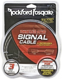 Rockford Fosgate Twisted Pair 3-Feet Signal Cable Rockford Fosgate Twisted Pair 3-Feet Signal Cable