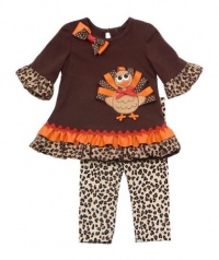 Rare Editions Girls Leopard Print Turkey Dress & Legging 6X (F776753) Rare Editions Girls Leopard Print Turkey Dress & Legging 6X (F776753)