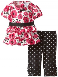 Hartstrings Baby-girls Newborn Sateen Tunic With Interlock Printed Legging 2 Piece Set, Black/White Dot, 0-3 Months Hartstrings Baby-girls Newborn Sateen Tunic With Interlock Printed Legging 2 Piece Set, Black/White Dot, 0-3 Months