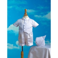 Lauren Madison baby boy Christening Baptism Special occasion Infant Satin Striped Vestie Set With Satin Boxer Short, White, 0-3 Months Lauren Madison baby boy Christening Baptism Special occasion Infant Satin Striped Vestie Set With Satin Boxer Short, White, 0-3 Months