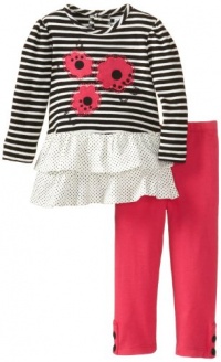 Hartstrings Baby-girls Infant Tunic And Leggings 2 Piece Set, Black/White Stripe, 18 Months Hartstrings Baby-girls Infant Tunic And Leggings 2 Piece Set, Black/White Stripe, 18 Months