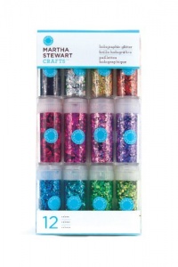Martha Stewart Crafts Holographic Glitter, 12-Pack Martha Stewart Crafts Holographic Glitter, 12-Pack