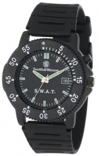 Smith & Wesson Men's SWW-45 S.W.A.T. Black Rubber Strap Watch