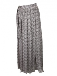 Suno Womens Fiery Waves Pleat Wrap Maxi Skirt Suno Womens Fiery Waves Pleat Wrap Maxi Skirt