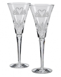 Waterford Wedding Heirloom Toasting Flutes, Set of 2 Waterford Wedding Heirloom Toasting Flutes, Set of 2