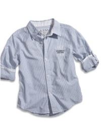 GUESS Kids Big Boy Rogue Shirt with Roll-Up Sleeves GUESS Kids Big Boy Rogue Shirt with Roll-Up Sleeves