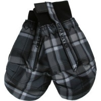 Obermeyer Thumbs Up Mitten Slate Flannel Plaid L -Kids Obermeyer Thumbs Up Mitten Slate Flannel Plaid L -Kids