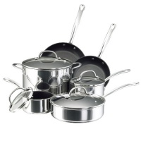 Farberware Millennium Stainless Steel Nonstick 10-Piece Cookware Set Farberware Millennium Stainless Steel Nonstick 10-Piece Cookware Set