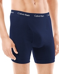Everyday boxer briefs are essential to every man's wardrobe, so stock up with a 2-pack of these boldly hued Calvin Klein basics in soft, breathable cotton with a bit of stretch for added support. Everyday boxer briefs are essential to every man's wardrobe, so stock up with a 2-pack of these boldly hued Calvin Klein basics in soft, breathable cotton with a bit of stretch for added support.