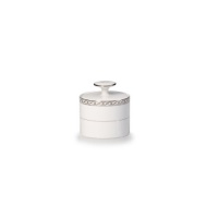 Mikasa Infinity Band Sugar Bowl with lid Mikasa Infinity Band Sugar Bowl with lid