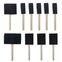 Value-Pack 10-Pc Foam Paint Brush Set - Wood Handles Value-Pack 10-Pc Foam Paint Brush Set - Wood Handles