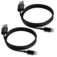 Power Tech 2 Pack EXTRA LONG 6FT, USB to Lightning Compatible Cable, for iPhone 5 and iPad Mini In Power Tech RETAIL PACKAGING