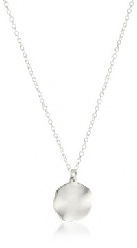 gorjana Chloe Sterling Silver Large Irregular Charm Disc Necklace