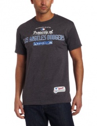 MLB Men's Los Angeles Dodgers Property of Short Sleeve Basic Crew Neck Tee by Majestic MLB Men's Los Angeles Dodgers Property of Short Sleeve Basic Crew Neck Tee by Majestic