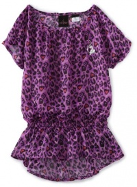 Baby Phat - Kids Girls 7-16 Printed Leopard Tunic, Purple, Large Baby Phat - Kids Girls 7-16 Printed Leopard Tunic, Purple, Large