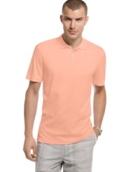 The classic polo that refines any casual look in a luxurious feeling cotton weave from Calvin Klein. (Clearance) The classic polo that refines any casual look in a luxurious feeling cotton weave from Calvin Klein. (Clearance)