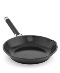 Give it a fry-this cast aluminum essential steps up to every task you toss its way with a heavy-duty nonstick ceramic coating that releases food fast and guarantees an eco-friendly PFOA- and PTFE-free approach to the art of cuisine. This fry pan features a mess-free pour spout that cuts down on splatter. 3-year warranty. Give it a fry-this cast aluminum essential steps up to every task you toss its way with a heavy-duty nonstick ceramic coating that releases food fast and guarantees an eco-friendly PFOA- and PTFE-free approach to the art of cuisine. This fry pan features a mess-free pour spout that cuts down on splatter. 3-year warranty.