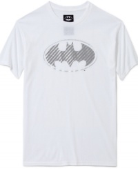 An iconic signal gets a modern remix. This Ecko Unltd shirt revamps the Batman logo for added cool factor. An iconic signal gets a modern remix. This Ecko Unltd shirt revamps the Batman logo for added cool factor.