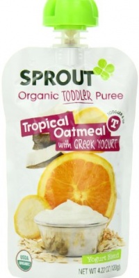 Sprout Oatmeal with Greek Yogurt, Tropical, 4.22 Ounce (Pack of 5) Sprout Oatmeal with Greek Yogurt, Tropical, 4.22 Ounce (Pack of 5)