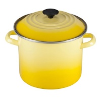 Le Creuset Enameled Steel Stock Pot with Lid, 8-Quart, Soleil Le Creuset Enameled Steel Stock Pot with Lid, 8-Quart, Soleil