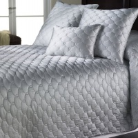 Barbara Barry Dream Silk Quilted European Sham Mist Barbara Barry Dream Silk Quilted European Sham Mist