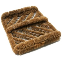 Herringbone Coir Boot Scraper Brush - 2.5 x 12 x 13 inches - Unbleached Coir Shoe Scraper Herringbone Coir Boot Scraper Brush - 2.5 x 12 x 13 inches - Unbleached Coir Shoe Scraper
