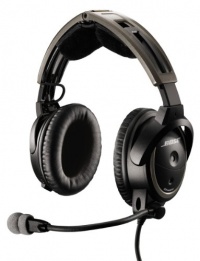 Bose® A20 Aviation Headset (Battery-powered w/Bluetooth, Electret mic, Straight cord, Twin plug)