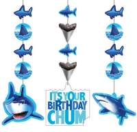 Creative Converting Shark Splash Hanging Decorations, 3 Pack Creative Converting Shark Splash Hanging Decorations, 3 Pack