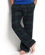These ultra-soft cotton flannel pajama pants by Polo Ralph Lauren will add luxurious comfort to your winter nights.