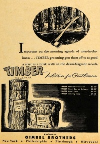 1947 Ad Gimbel Brothers After Shave Lotion Men Soap - Original Print Ad