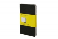 Moleskine Cahier Journal (Set of 3), Pocket, Squared, Black, Soft Cover (3.5 x 5.5): set of 3 Squared Journals Moleskine Cahier Journal (Set of 3), Pocket, Squared, Black, Soft Cover (3.5 x 5.5): set of 3 Squared Journals