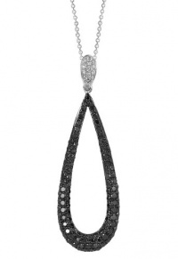 Effy Jewlery Prism Caviar Black and White Diamond Pendant, .92 TCW Effy Jewlery Prism Caviar Black and White Diamond Pendant, .92 TCW