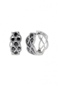 Effy Jewlery Prism Caviar Black and White Diamond Earrings, 1.57 TCW Effy Jewlery Prism Caviar Black and White Diamond Earrings, 1.57 TCW