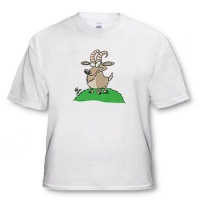 Cartoon Billy Goat - Adult T-Shirt Large Cartoon Billy Goat - Adult T-Shirt Large