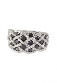 Effy Jewlery Prism Caviar Black and White Diamond Ring, 1.29 TCW Ring size 7 Effy Jewlery Prism Caviar Black and White Diamond Ring, 1.29 TCW Ring size 7