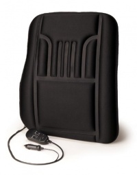 RoadPro RP-1241HM Suede/Black 12V Heated and Massaging Back Cushion RoadPro RP-1241HM Suede/Black 12V Heated and Massaging Back Cushion