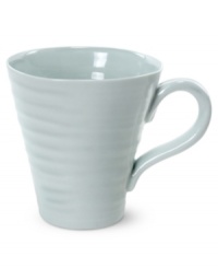 From celebrated chef and writer, Sophie Conran, comes incredibly durable dinnerware for every step of the meal, from oven to table. A ribbed texture gives this mug the charming look of traditional hand thrown pottery. Shown in white. From celebrated chef and writer, Sophie Conran, comes incredibly durable dinnerware for every step of the meal, from oven to table. A ribbed texture gives this mug the charming look of traditional hand thrown pottery. Shown in white.