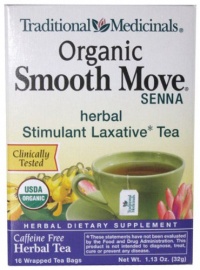 Traditional Medicinals Organic Smooth Move Herbal Tea -- 16 Tea Bags