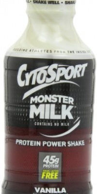 CytoSport Monster Milk Ready-To-Drink Protein Power Shake, Vanilla, 20 Ounce, Pack of 12