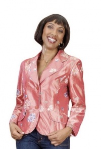 Aris A Embroidered Floral Jacket EJ512-9 Aris A Embroidered Floral Jacket EJ512-9