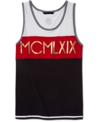 Sporty meets stylish. When the temperature rises, you'll turn to this tank from Sean John again and again.