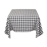 70 in. Square Tablecloth Black & White Checker 70 in. Square Tablecloth Black & White Checker